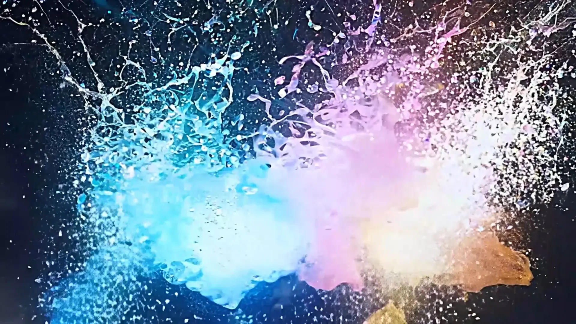 Psychedelic Paint Splash Overlay for Creative Music Videos Projects